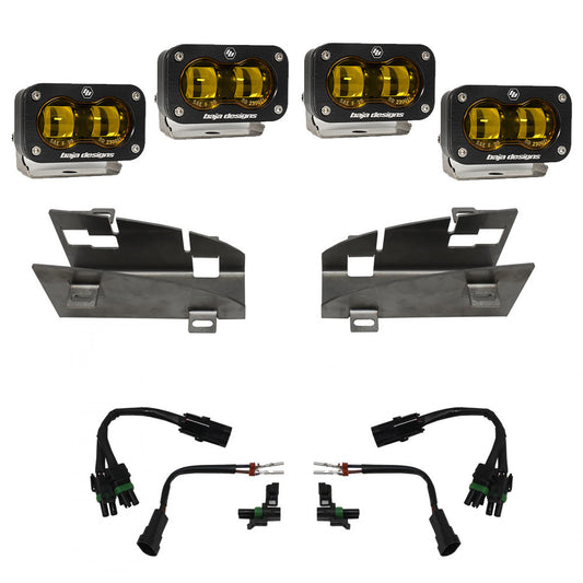 RAM Dual S2 SAE Fog Pocket Light Kit - RAM 2019-24 1500 Rebel; 2021-24 1500 TRX